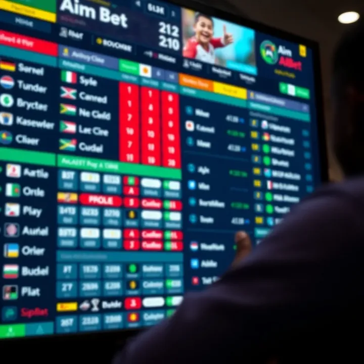 Expert analyzing football tactics and score trends on a touchscreen interface
