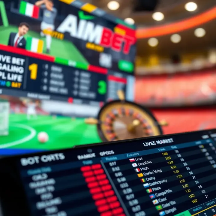 Aimbet Platforms Featuring Diverse Game Selections Colorful online casino interface showcasing slot games and live dealer options