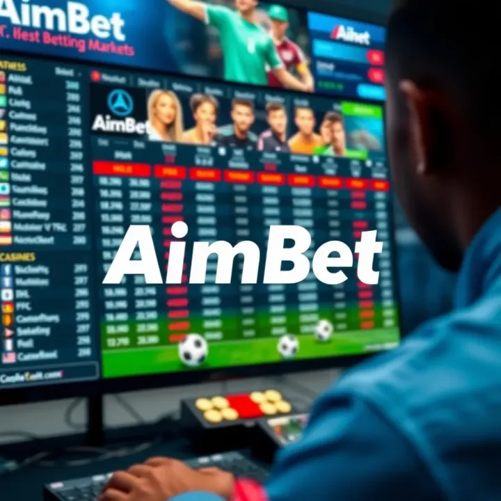 User engaging with Aimbet platform on a mobile device illustrating betting activities