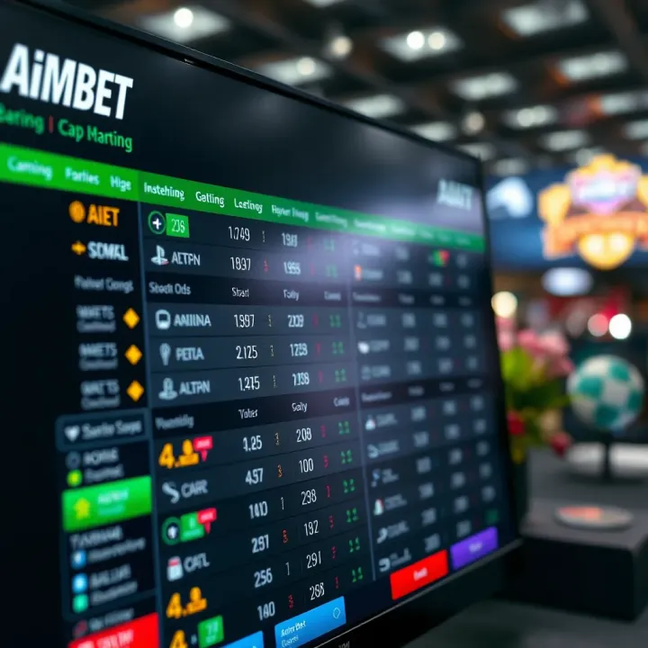 Aimbet Instagram Page Highlighting Betting Promotions and User Interaction Smartphone displaying Aimbet Instagram page with betting promotions and user engagement
