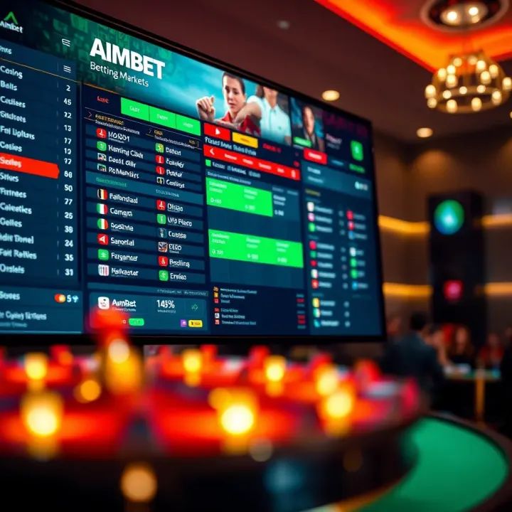 Display of various local payment options available on Aimbet platform