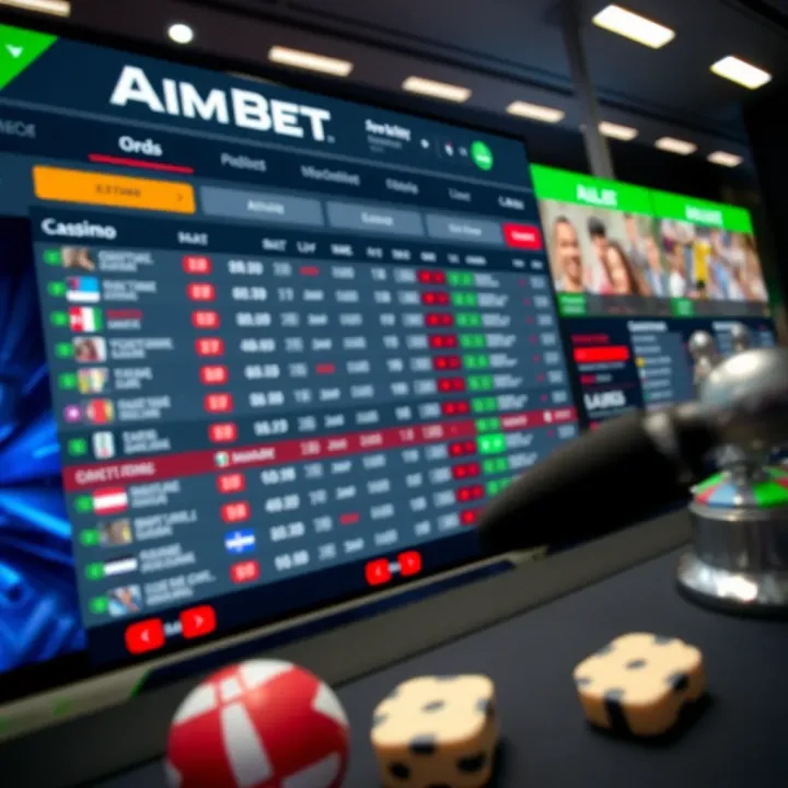 Visualization of a digital game board with strategic betting elements on a laptop screen