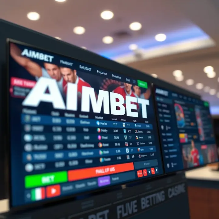Secure Access to Aimbet Mobile Login Portal in Nigeria Mobile device showing Aimbet app login screen with secure access prompts