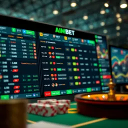 Online casino platform interface showing Aimbet features for Nigerian players