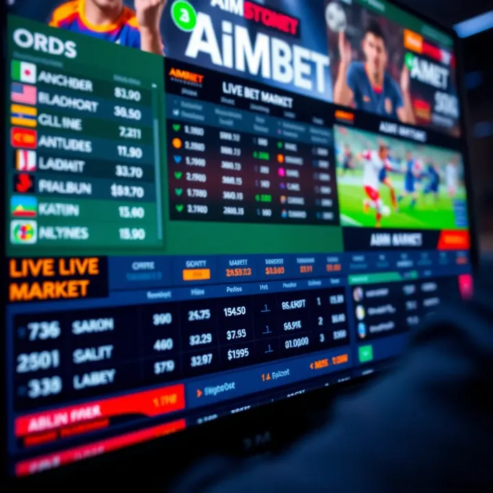 Mobile phone displaying active AimBet WhatsApp group conversation with betting tips