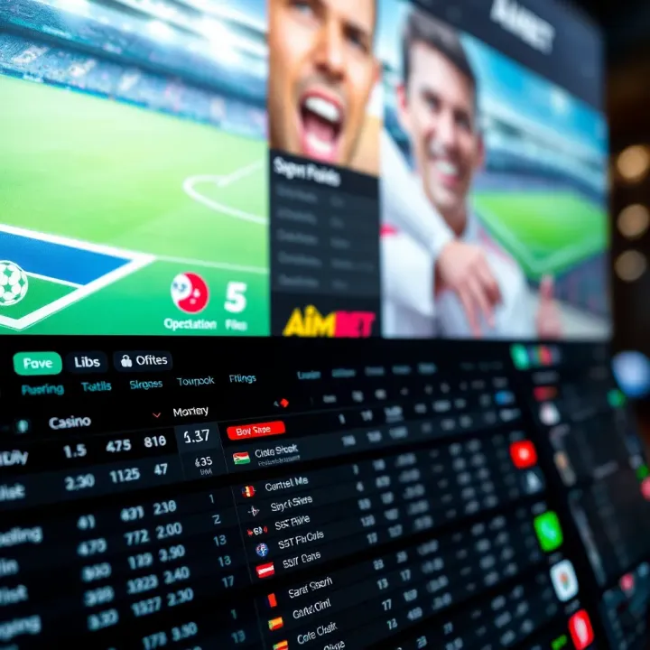 Football trophy symbolizing Ballon d'Or award with betting odds around it