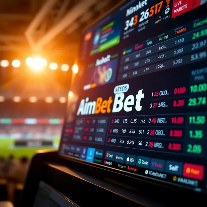 Mobile device displaying diverse betting options with vibrant interface