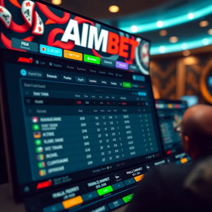 Mobile phone displaying USSD code for quick Aimbet deposits
