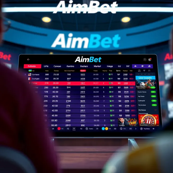 Mobile phone displaying the Aimbet Old Mobile app interface in a Nigerian setting