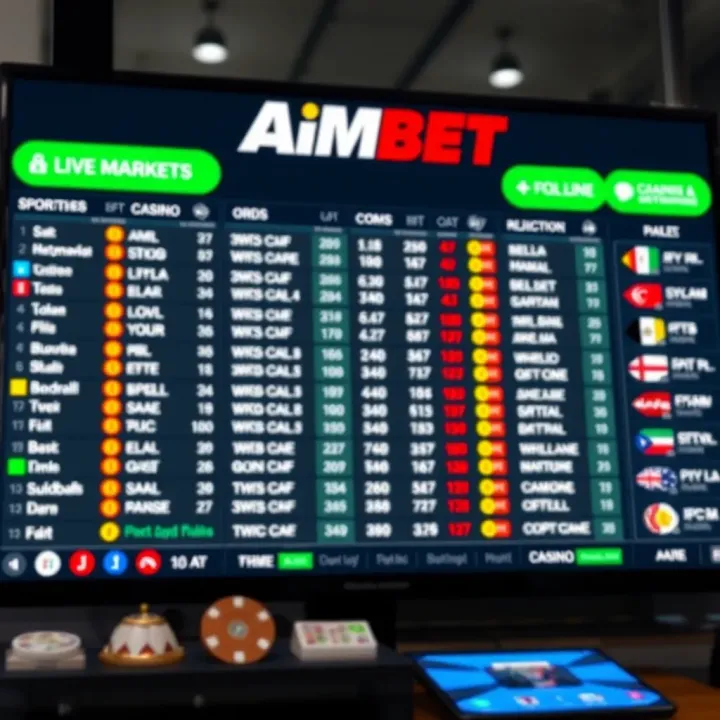 Explaining the Meaning of 'Aimbet' in Nigerian Sports Betting Graphic depicting a digital betting interface highlighting the term 'aimbet' with Nigerian currency symbols
