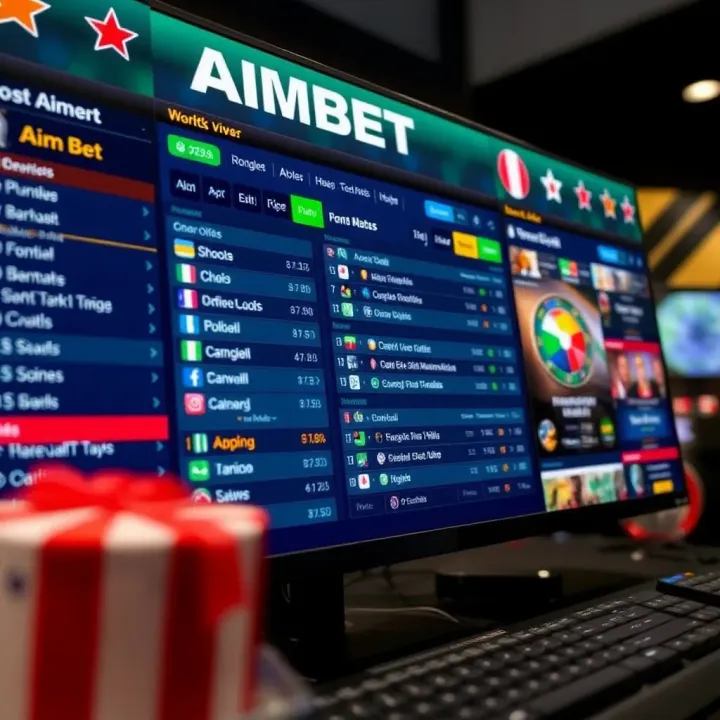 Mobile phone screen showing MLite Aimbet login page with Nigerian flag colors
