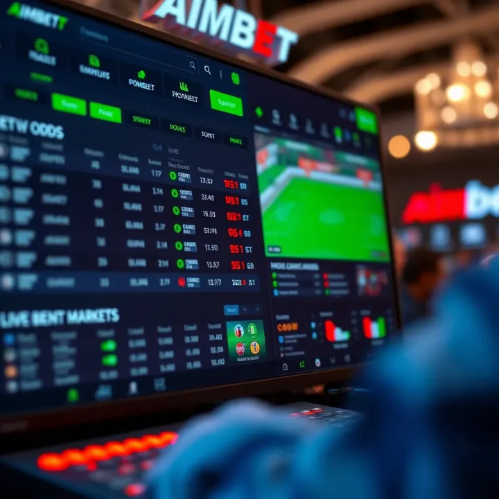 Visual representation of Aimbet Stars reward points accumulating on a digital sports betting platform interface