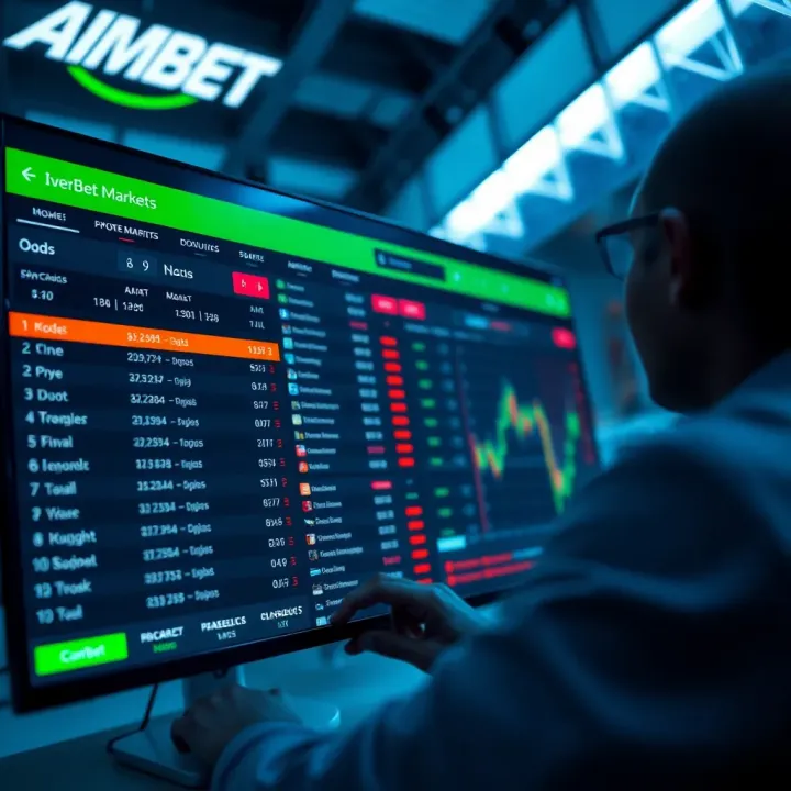 Digital interface displaying virtual betting options with dynamic odds and user selections
